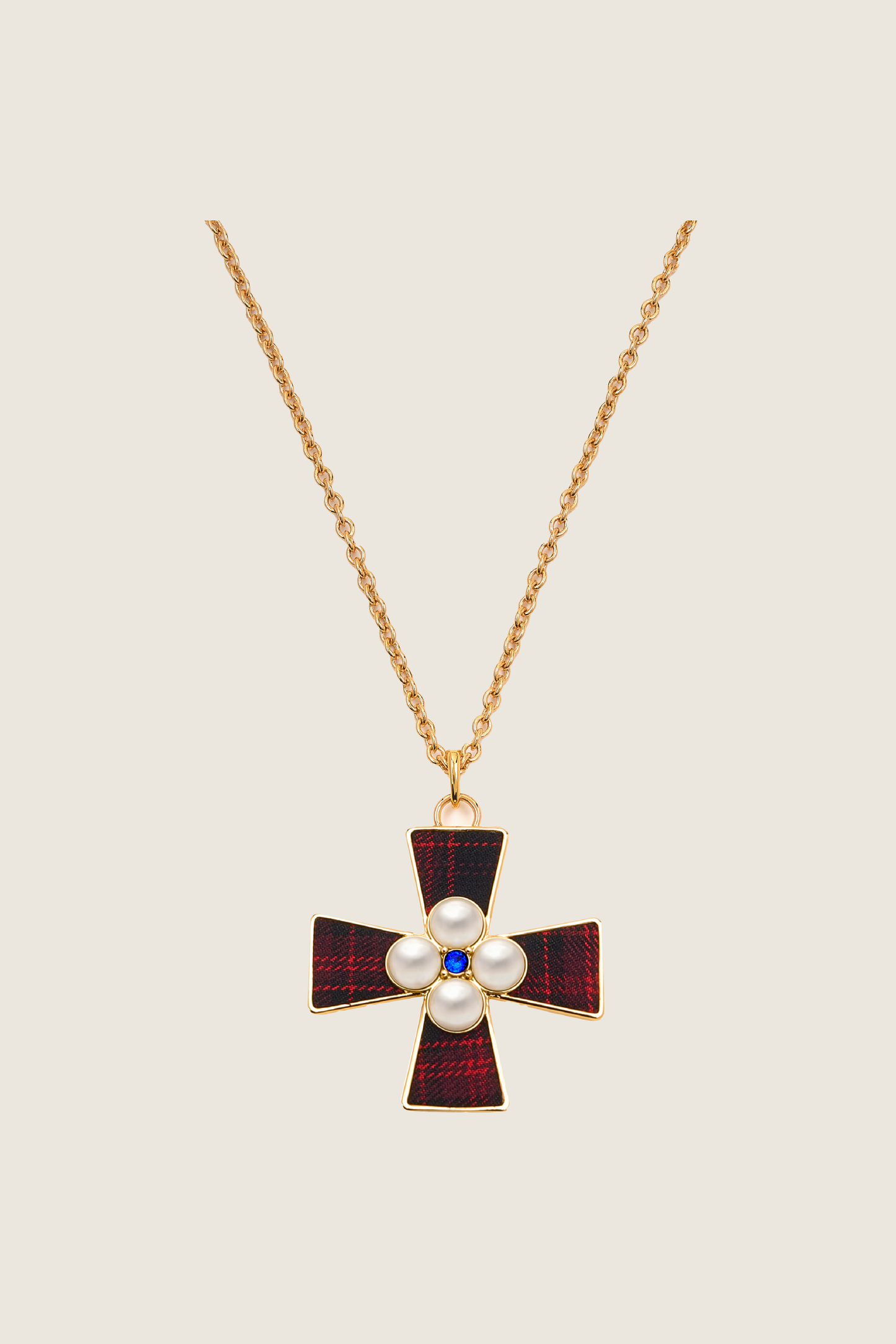 Cross Chapel Necklace (Including 2 chain ropes)