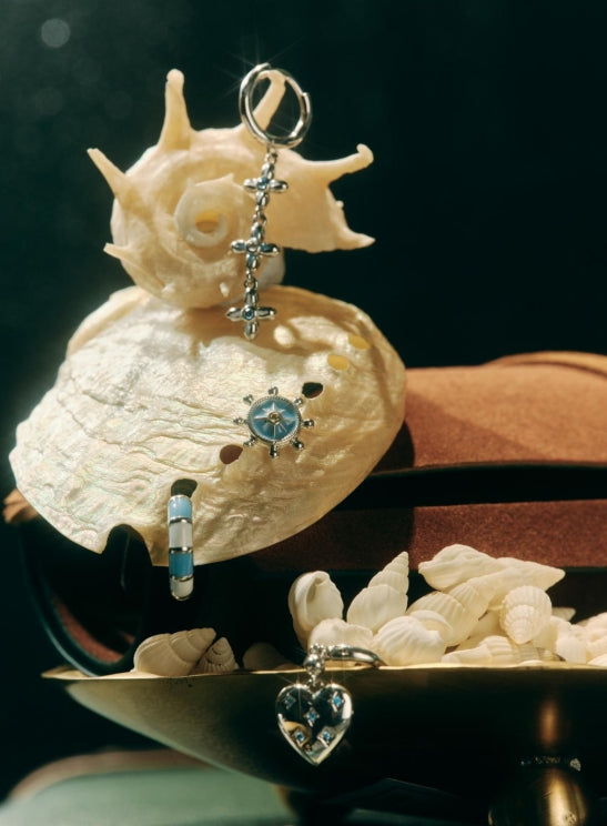Caribbean Blue Reef Earrings Set
