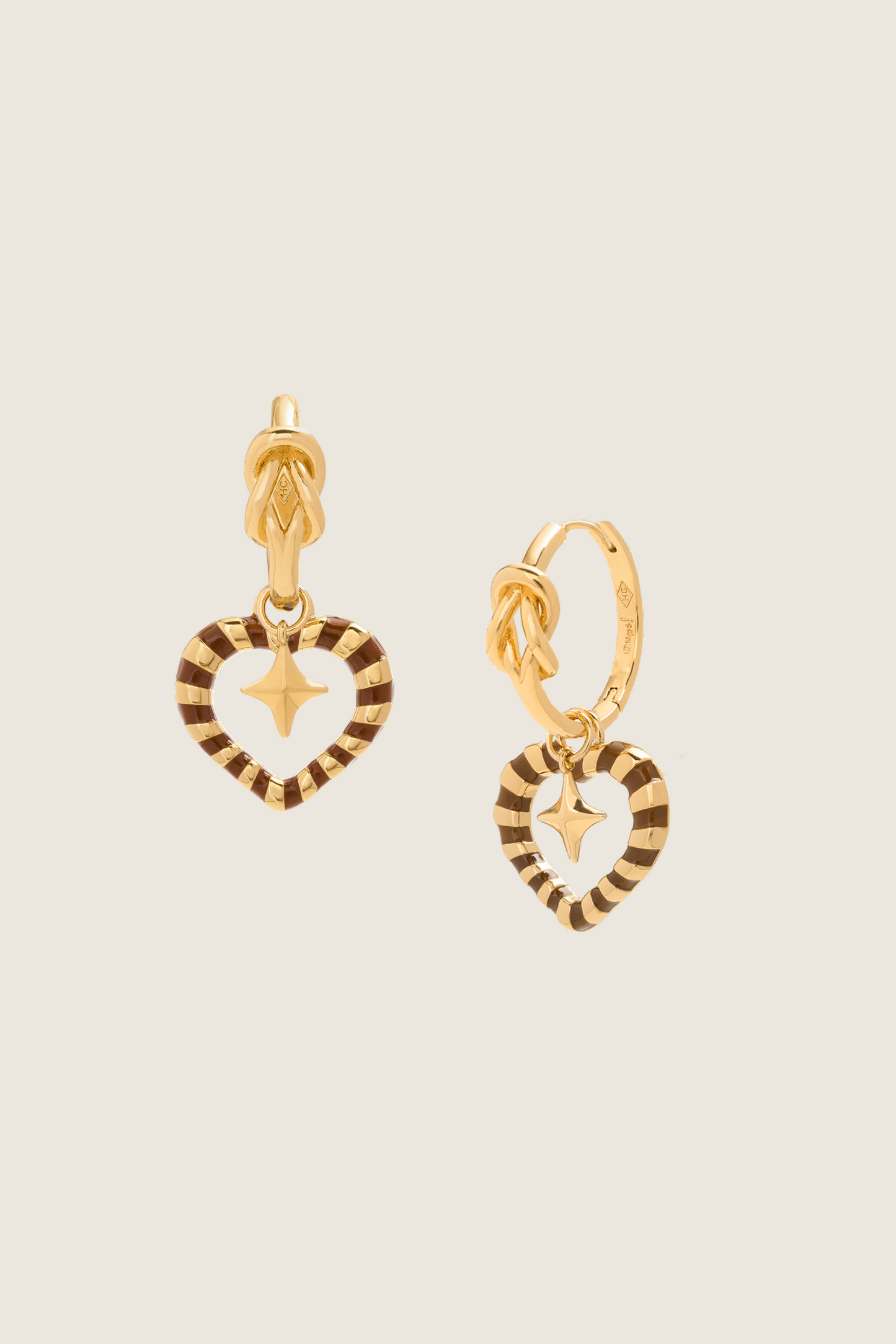 Hercules Heart Anchor Earrings (Detachable)