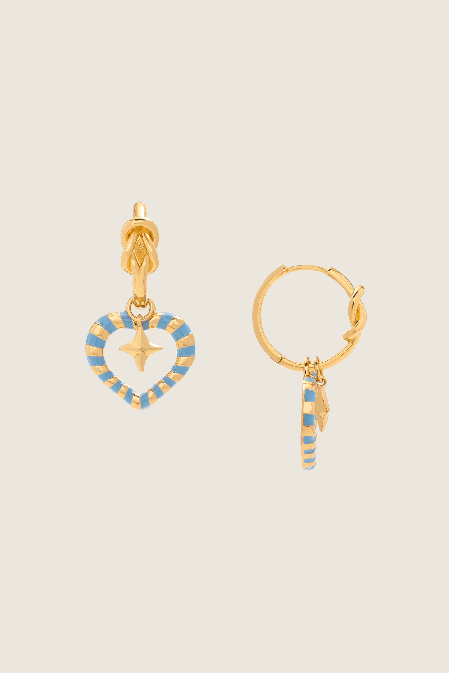 Hercules Heart Anchor Earrings (Detachable)