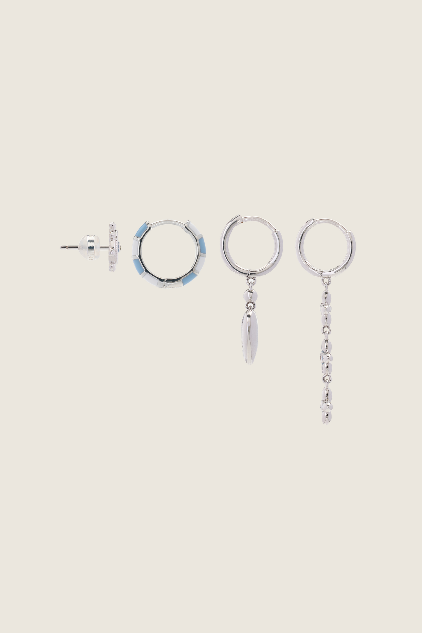 Caribbean Blue Reef Earrings Set