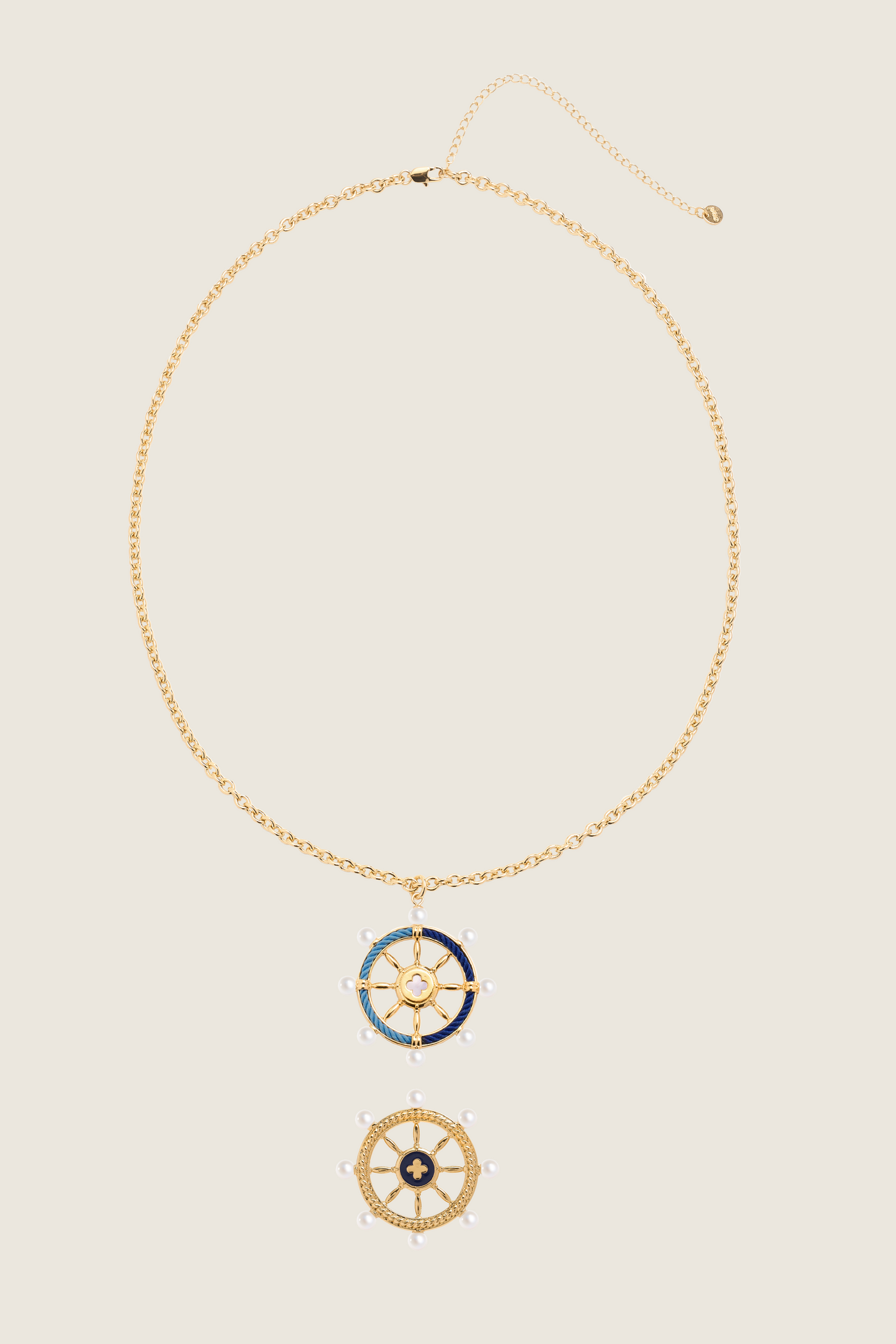 Monsoon Compass Double-sided Necklace