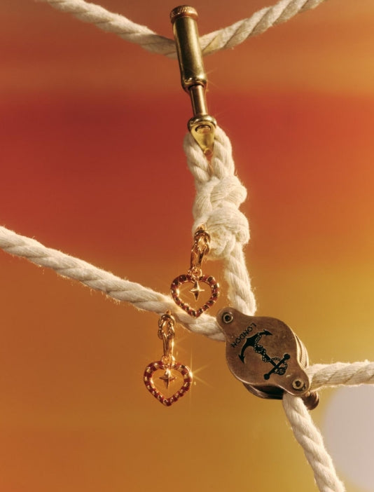 Hercules Heart Anchor Earrings (Detachable)