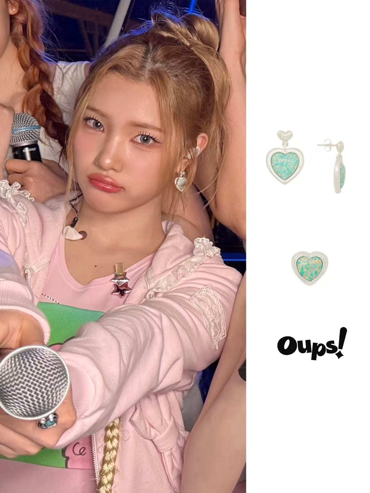 K-Pop H2H JUUN: The Little Mermaid Earrings - | British Royal Pearl Vintage Style