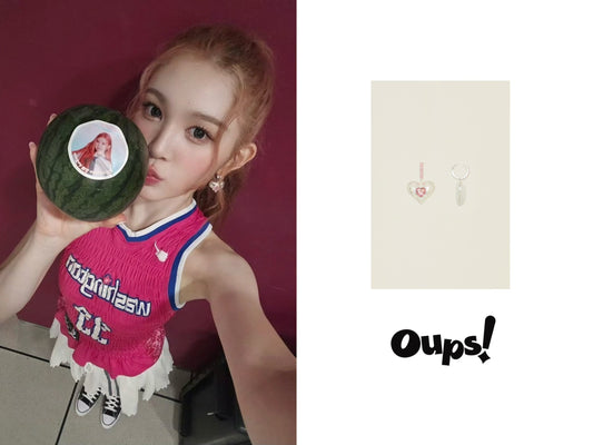 K-Pop H2H A-NA's Silver Rose Earrings - Minimalist Celebrity Same Style