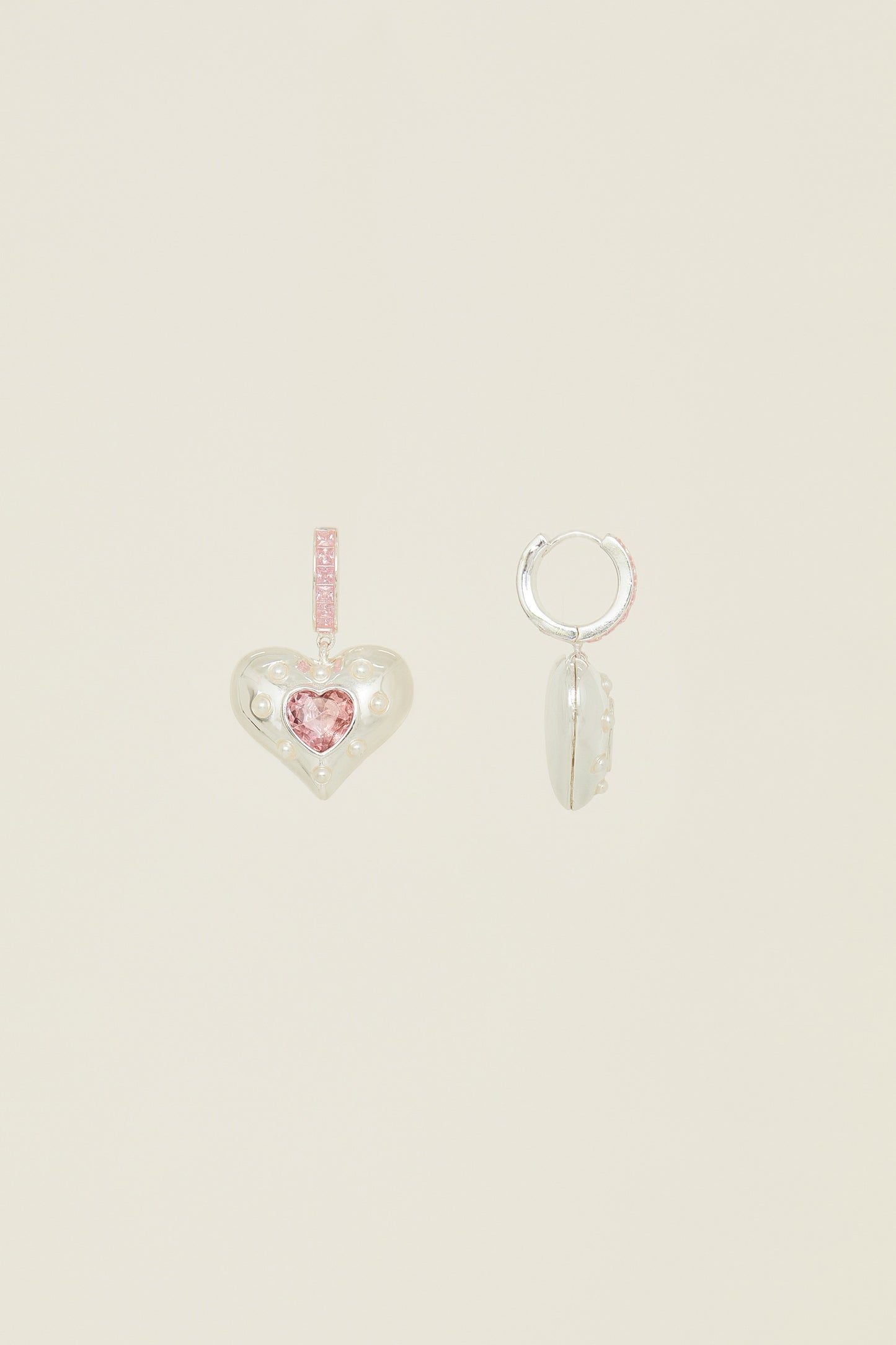 K-Pop H2H A-NA's Silver Rose Earrings - Minimalist Celebrity Same Style