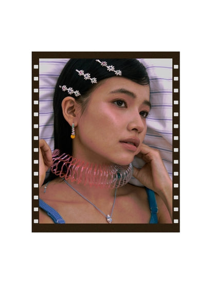 Retro Radiance Hoops Earings