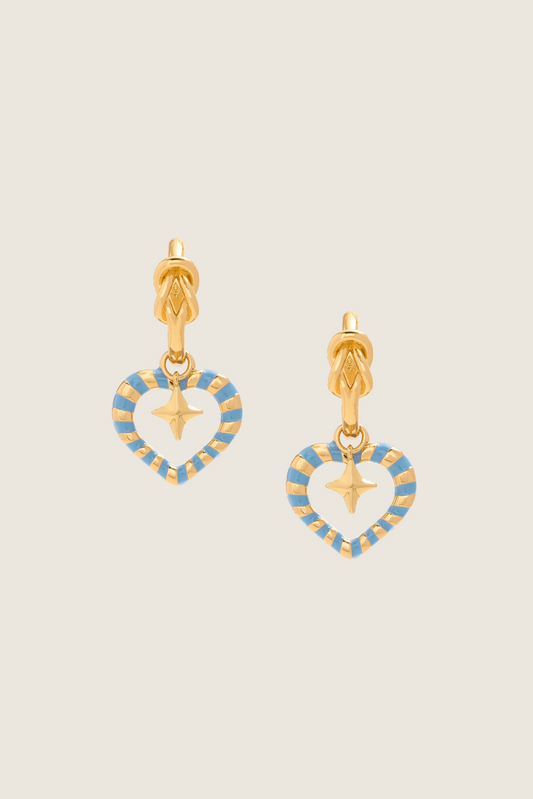 Hercules Heart Anchor Earrings (Detachable)