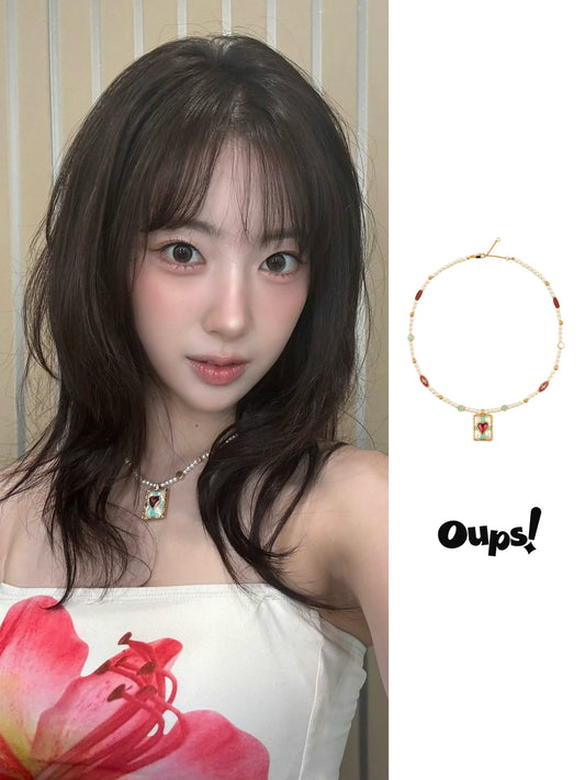 H1-KEY RIINA's Purple Eye Necklace