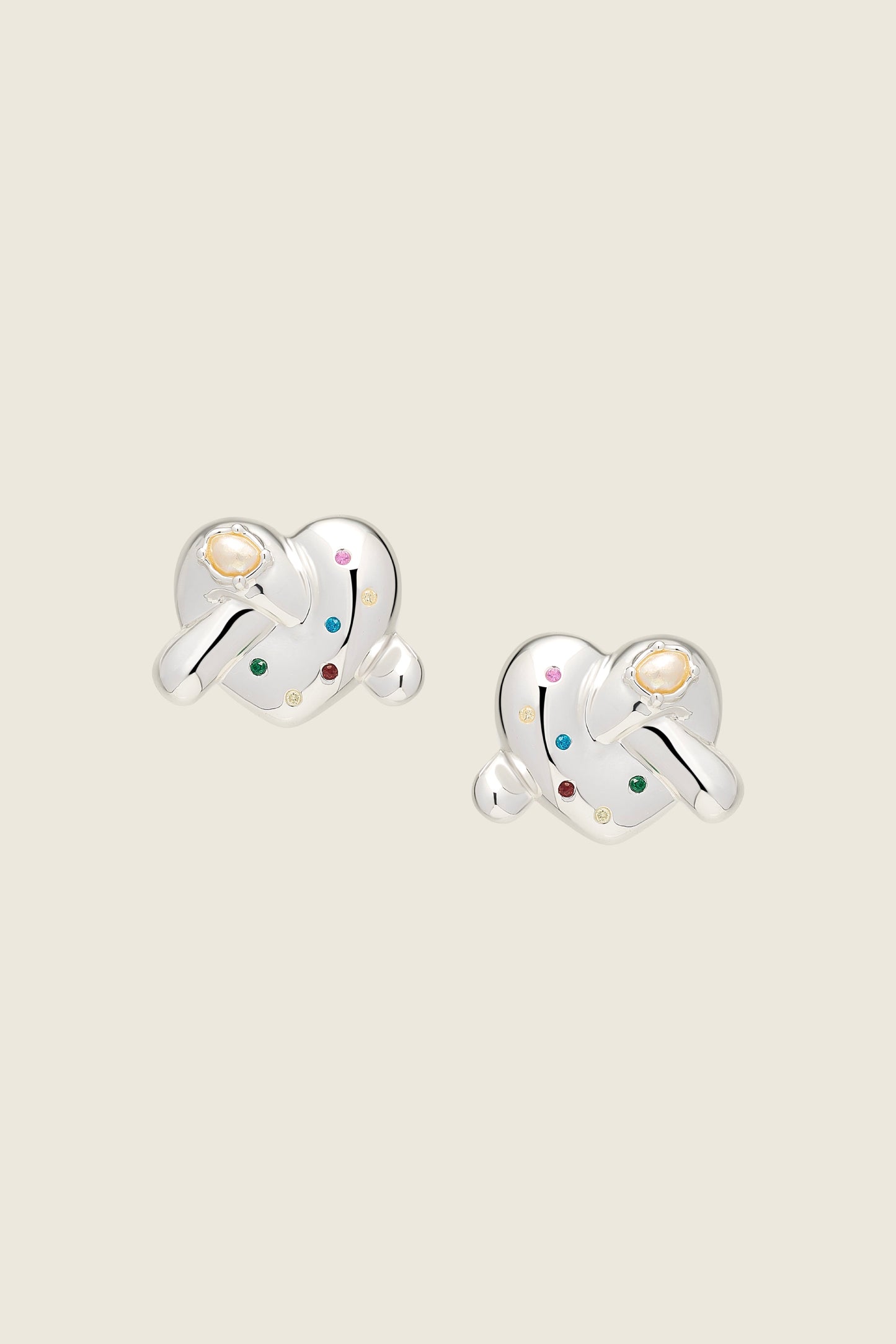 Shining Heart Earrings AB