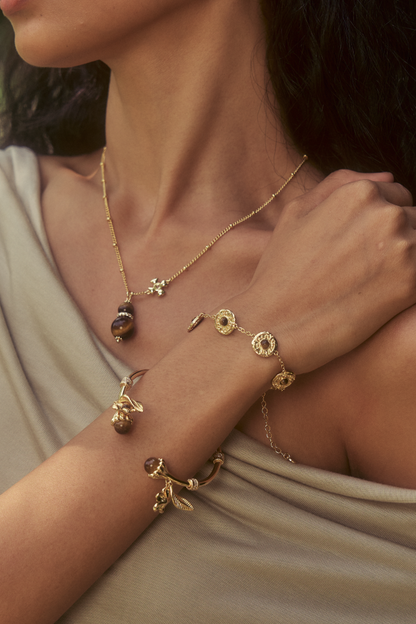 Flower-and-Leaf Whisper Bracelet