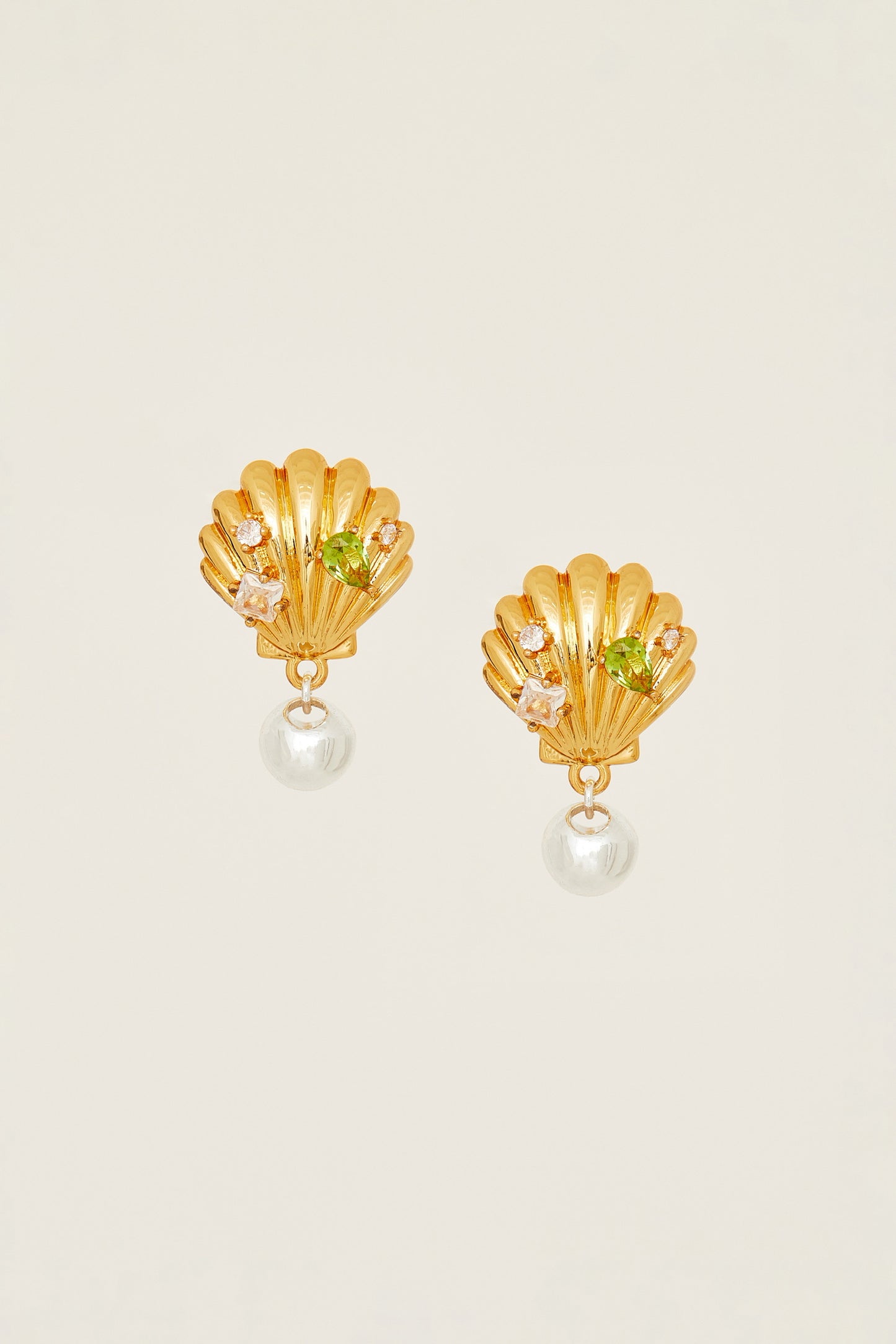 Golden Shell Feast Earrings