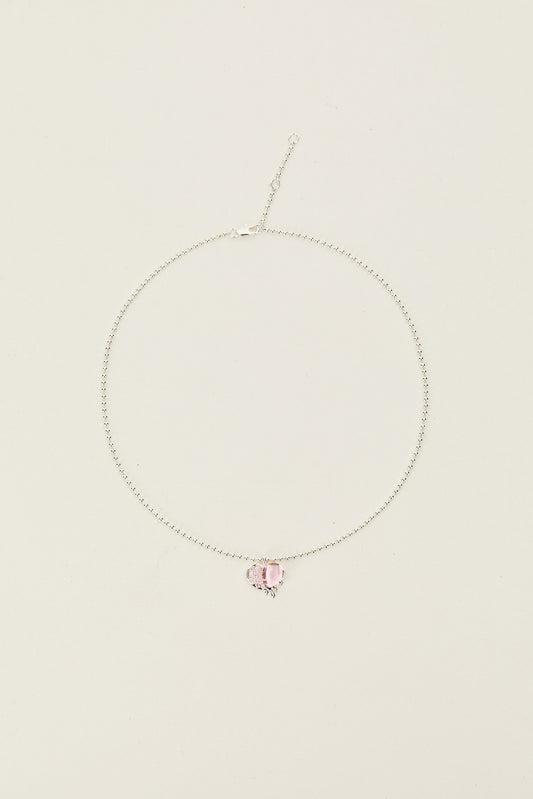 Girl On The Pink Reef Necklace