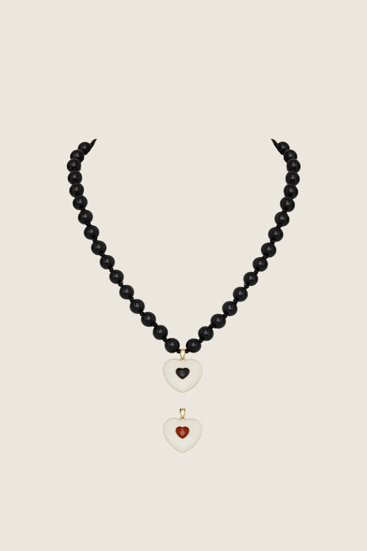 Double Heart Glory Necklace