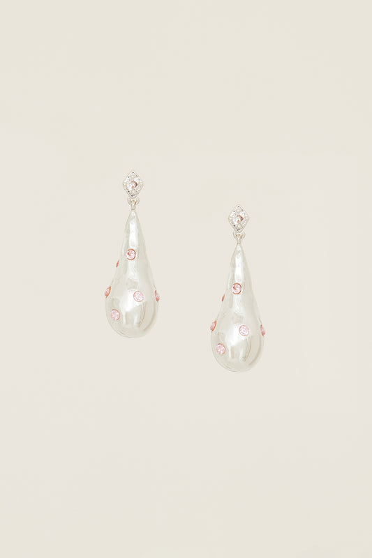 Pink Wave Tears Earrings