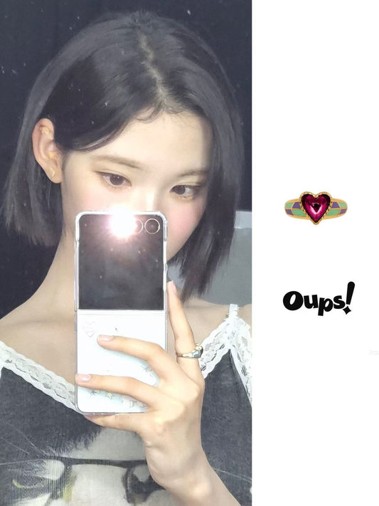 ✨【Worn by JIWOO】Purple Eye Mystery Ring✨