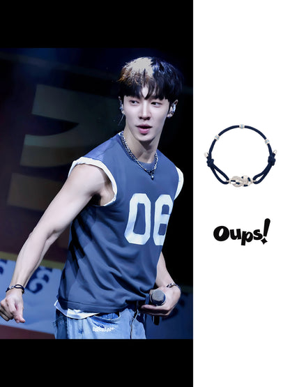 【Worn by Lee Gi Kwang】Poseidon's Passage Drawstring Bracelet