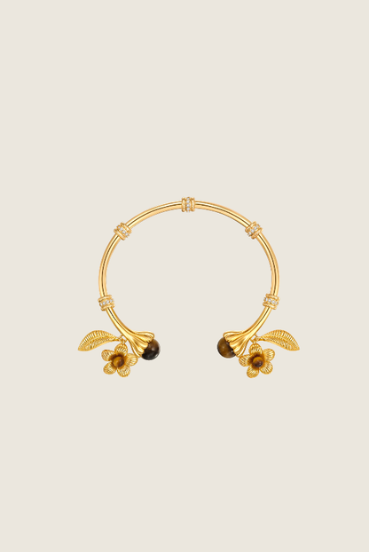 Flower-and-Leaf Whisper Bracelet