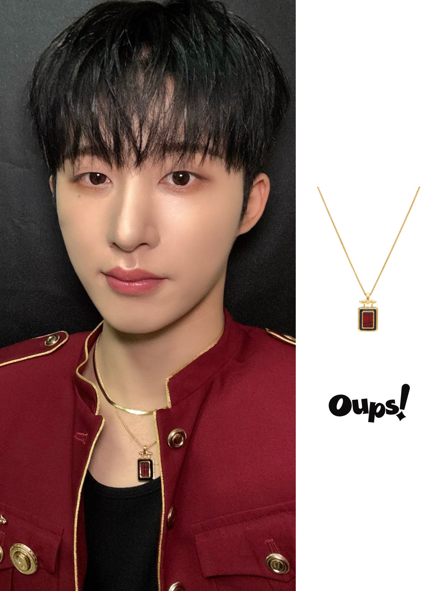 ✨【Worn by B.I】British Portrait Necklace✨