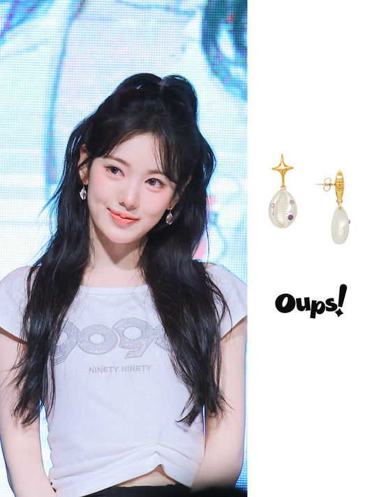 ✨【Worn by SUI】Strange Conch Earrings✨