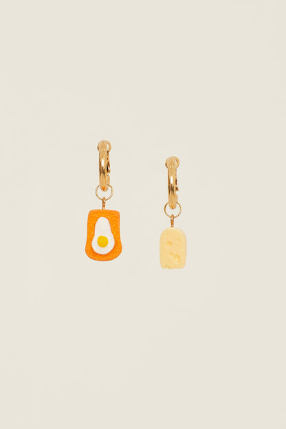 Oups! Cheese Toast Earrings