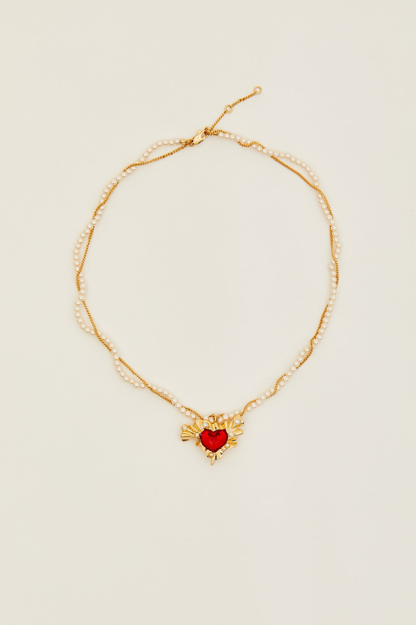 Red Burning Love Heart Necklaces