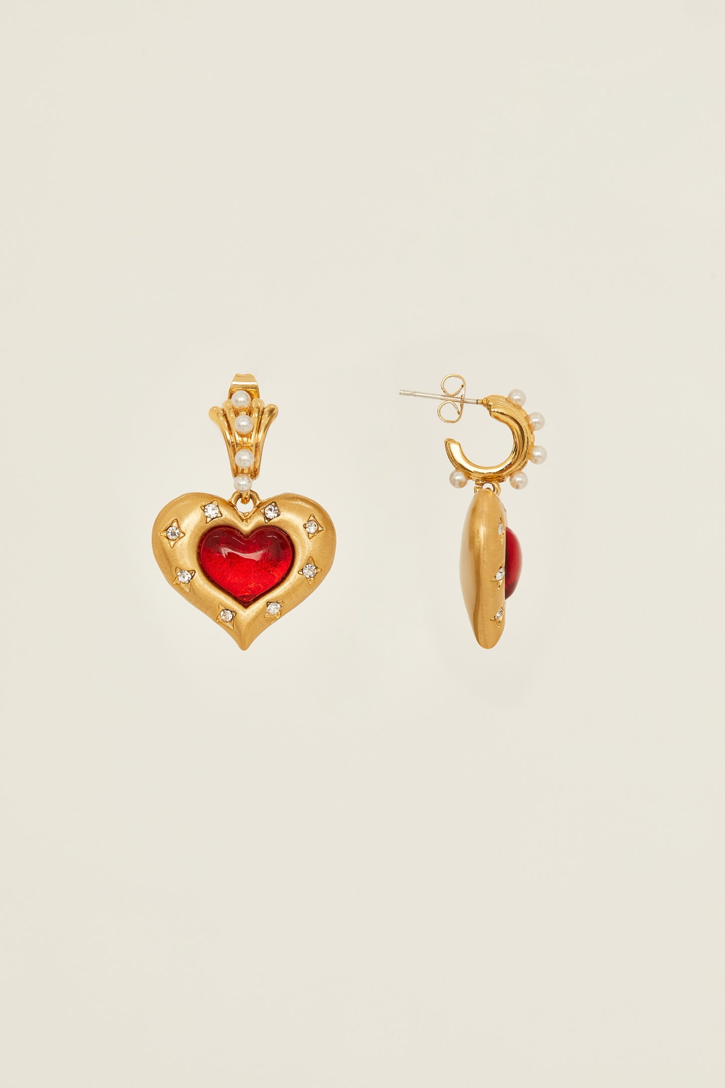 The Dune Love Heart Earrings