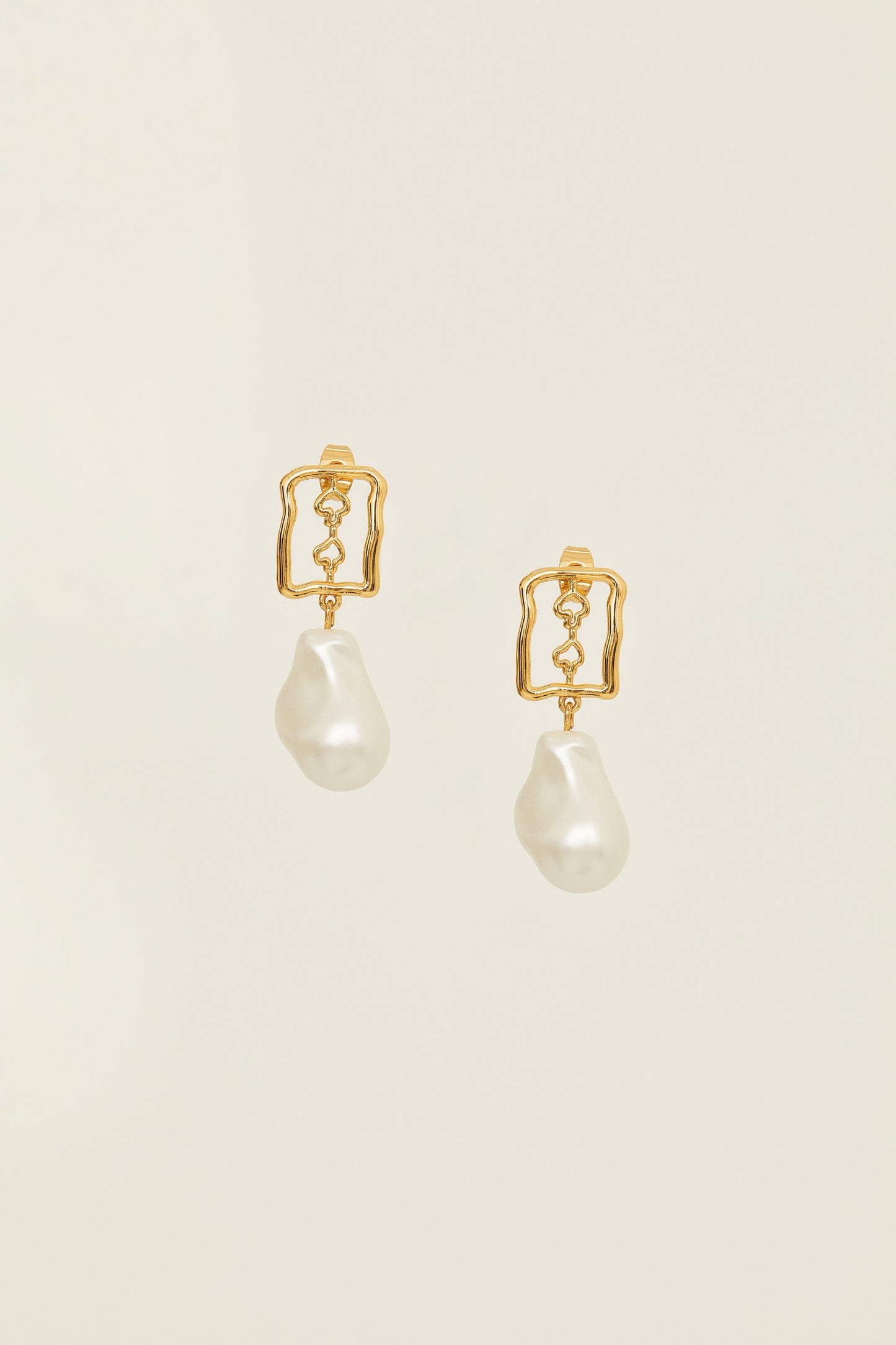 Asymmetric Frame Earrings